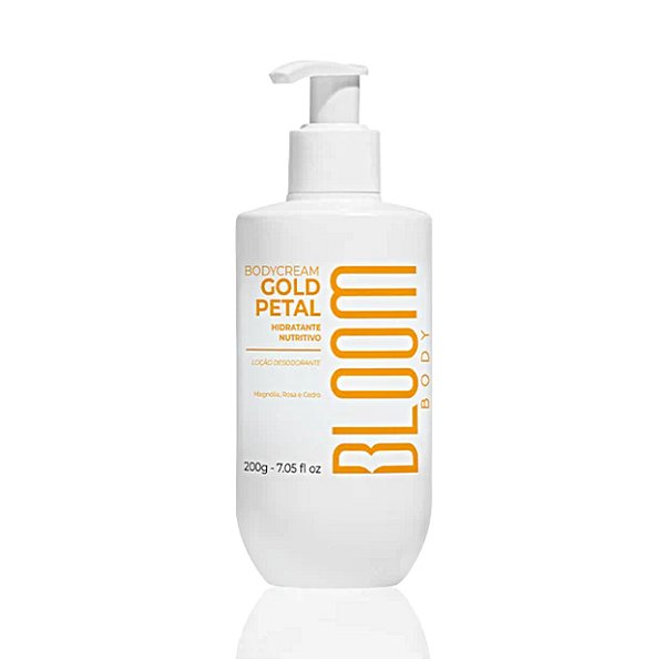 Bloom Gold Petal Body Cream Loção Desodorante Corporal 200ml