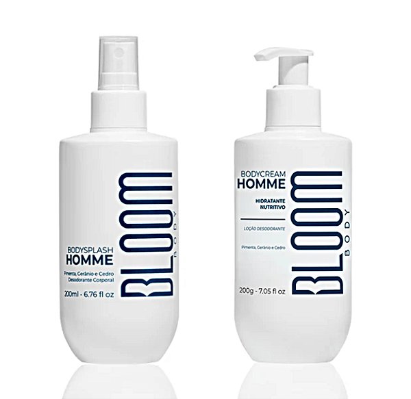 Kit Bloom Homme Body Splash 200ml+ Body Cream 200g