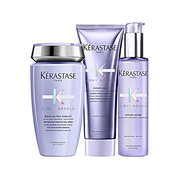 Kit Kérastase Blond Absolu Sh Ultra Violet+ Cond+ Cicaplasme