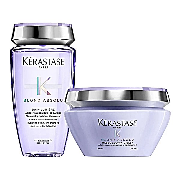 Kit Kérastase Blond Absolu Lumiere+ Máscara Ultra Violet pq