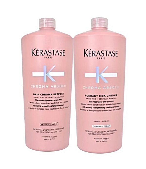 Kit Kérastase Chroma Absolu Respect Shampoo+Condicionador 1l