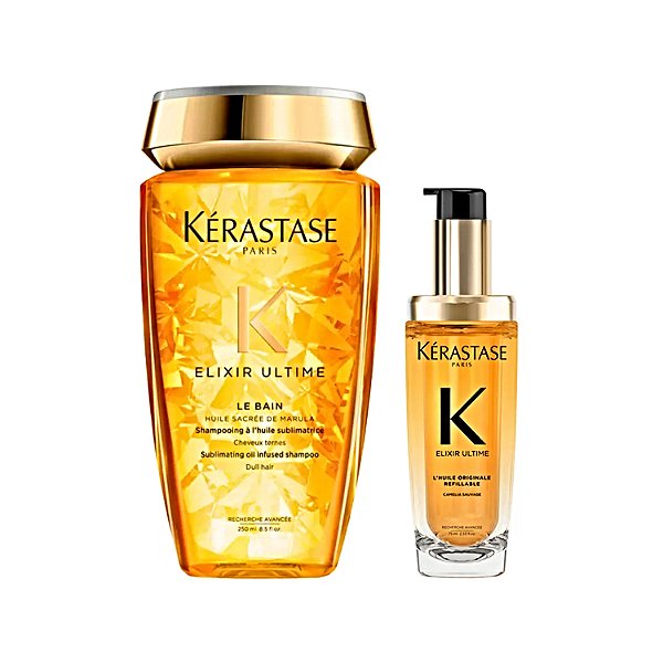 Kit Kérastase Elixir Ultime Shampoo 250ml+ LHuile Óleo 75ml