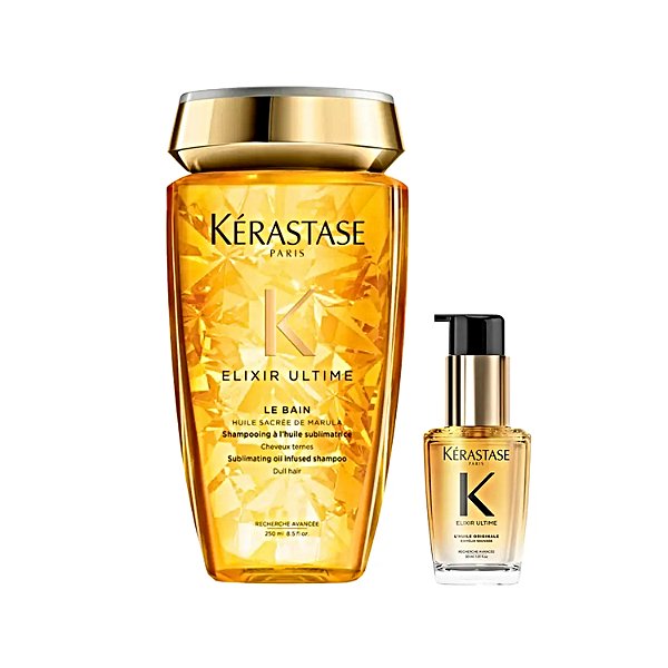 Kit Kérastase Elixir Ultime Shampoo 250ml+ LHuile Óleo 30ml