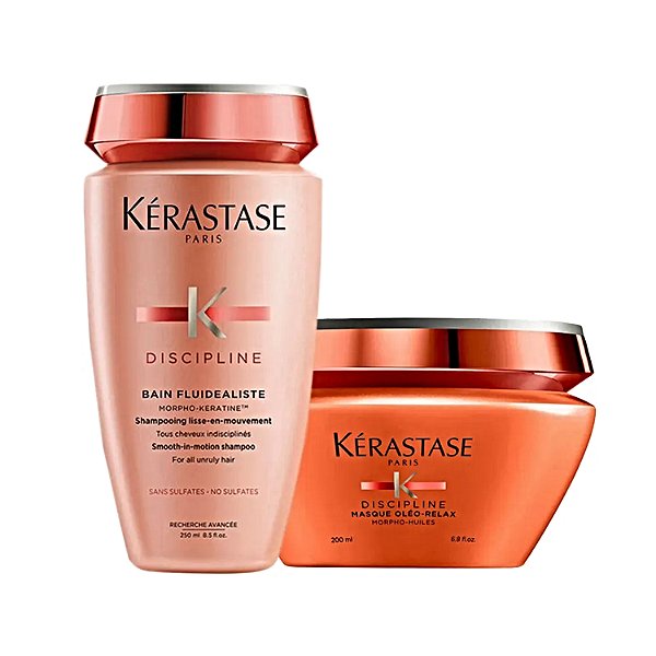 Kit Kérastase Discipline Fluidealiste Shampoo+ Óleo Relax Máscara