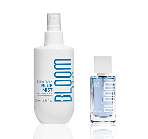 Kit Bloom Blue Mist Body Splash 200ml+ Perfume Capilar 50ml