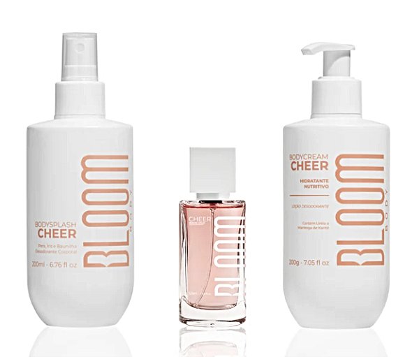 Kit Bloom Cheer Body Splash+ Body Cream+ Perfume Capilar