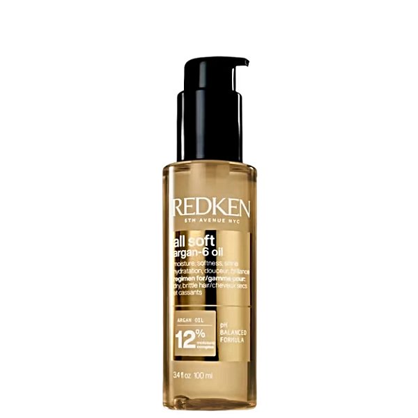 Redken All Soft Argan-6 Oil - Óleo Capilar 100ml