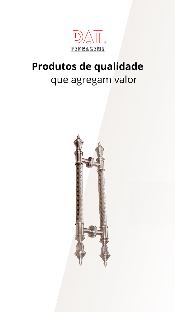 PUXADOR CLÁSSICO 960MM X 600M  BRONZE AL MODELO LANÇA