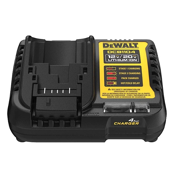 CARREGADOR RÁPIDO PARA BATERIAS DE 12-20V 4AH BIVOLT DEWALT