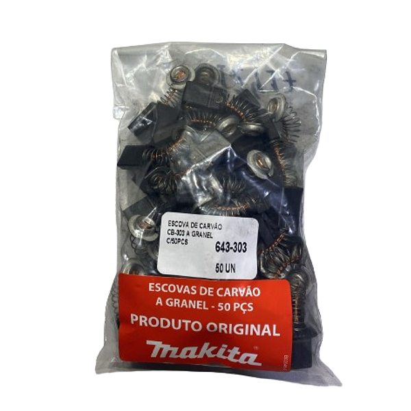 PACOTE ESCOVA DE CARVÃO MAKITA CB-303 50 PEÇAS