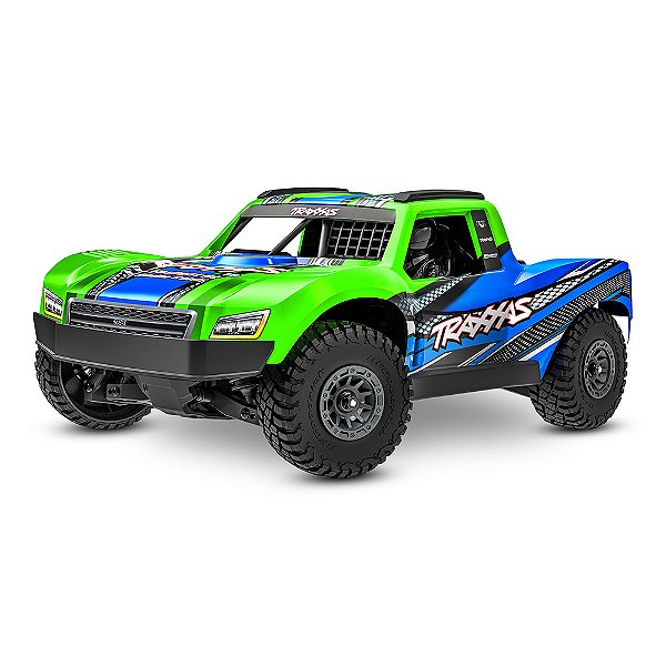 Carro Traxxas mini slash 4wd short course rtr bl 2s green 108164 1