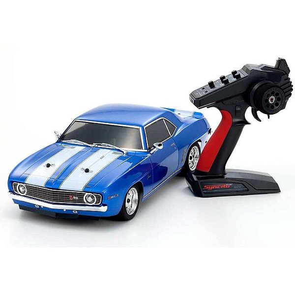 Automodelo Kyosho Fazer MK2 Chevy Camaro Z28 1969 1:10 Azul