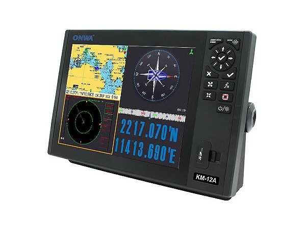 Gps Maritimo Onwa Km-12A - Mapas Brasil - Transponder Ais