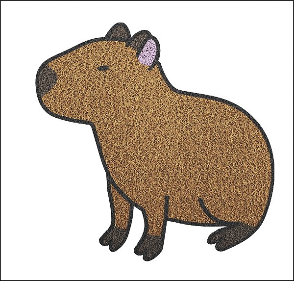 Tapete Capacho Capivara