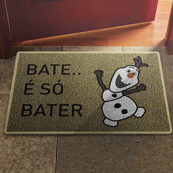 Tapete Capacho Bate é Só Bater Olaf