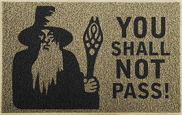 Tapete Capacho You Shall Not Pass