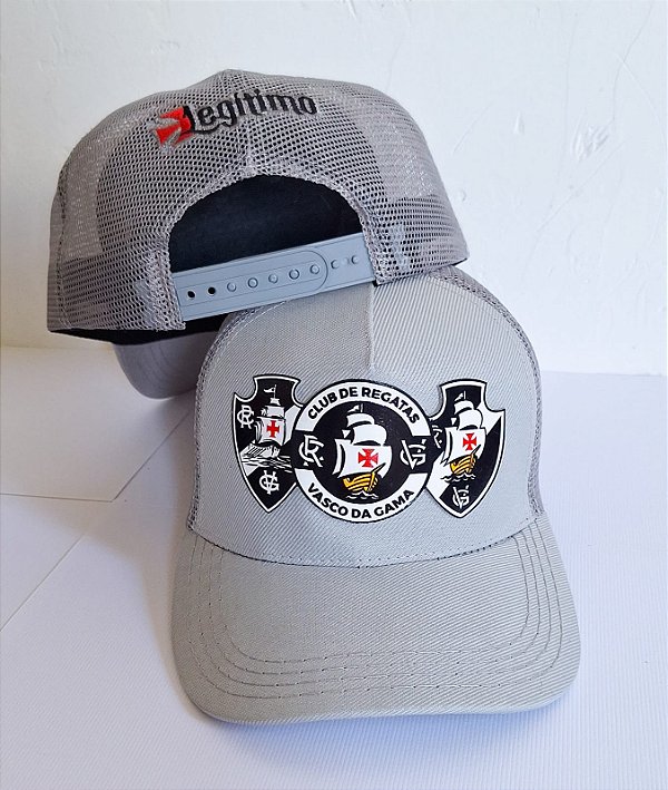 SUPER CAP - BONÉ ESCUDOS GERAÇÕES CINZA PRATA - VASCO | LEGÍTIMO