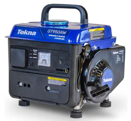 GERADOR A GASOLINA TEKNA , POTENCIA MAXIMA 750W , MONOFASICO 127V