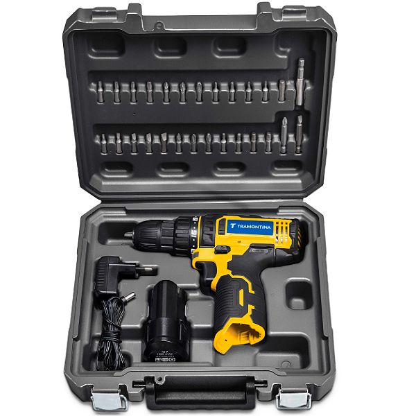 KIT PARAFUSADEIRA/FURADEIRA A BATERIA 12V 30 PCS