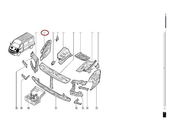 Parabarro Renault Master 2.5 16V - 2010 até 2012 - 7750350069