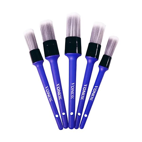 Kit com 5 Pincéis para Detalhamento Interno Vonixx