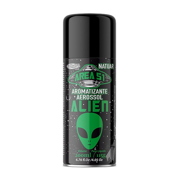Aromatizante Aerossol Area 51 Alien 200ml/115g Centralsul