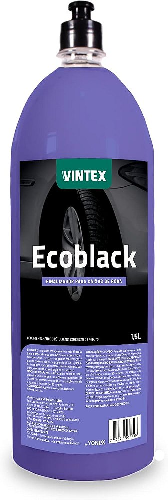 Ecoblack  Fnalizador Para Caixas De Roda Brilho e Proteção 1,5l  Vintex