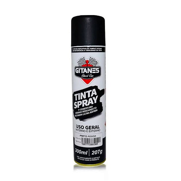 Tinta Spray Preto Fosco 300ml