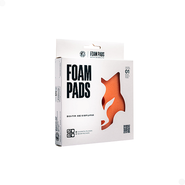 Boina De Espuma Soft Pad Laranja  5"  Polegada - 5,25 Wolf Pads