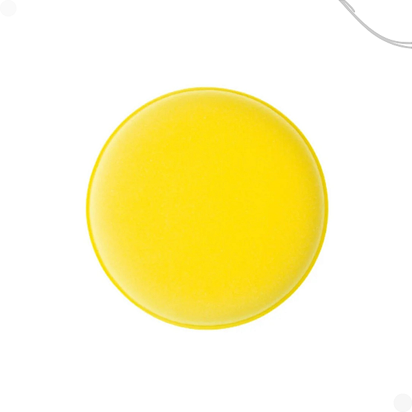 Aplicador de Espuma Aplicação Cera Pretinho Detailer Amarelo