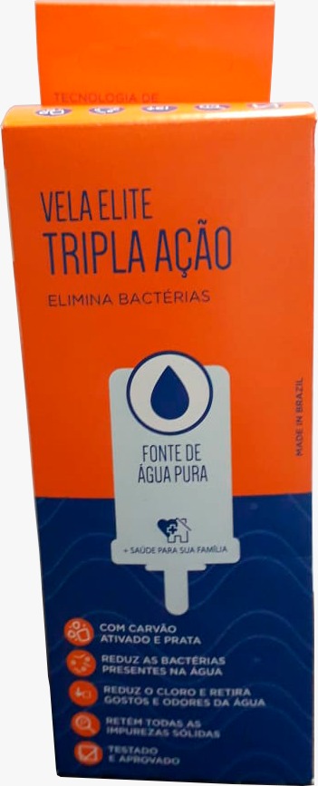 Vela para Filtro de Barro Tripla Ação Elimina Bactérias Elite