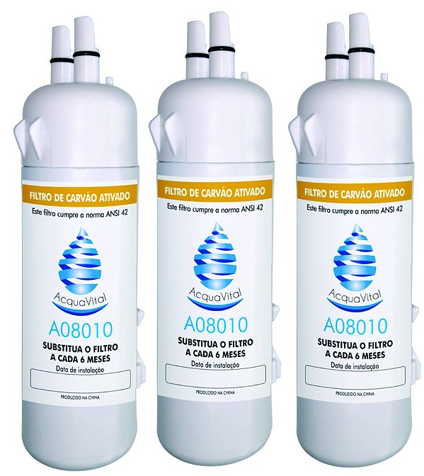 Kit 3 Filtro de Água Compatível BBlend Bix03axona