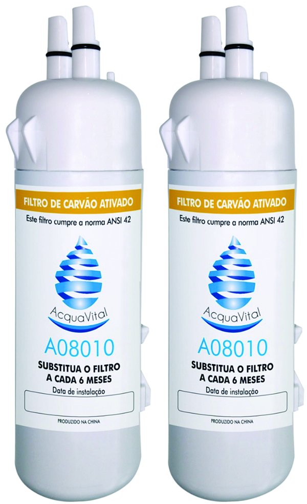 Kit 2 Filtro Refil de Água Compatível B Blend W10842342 Bix03axona
