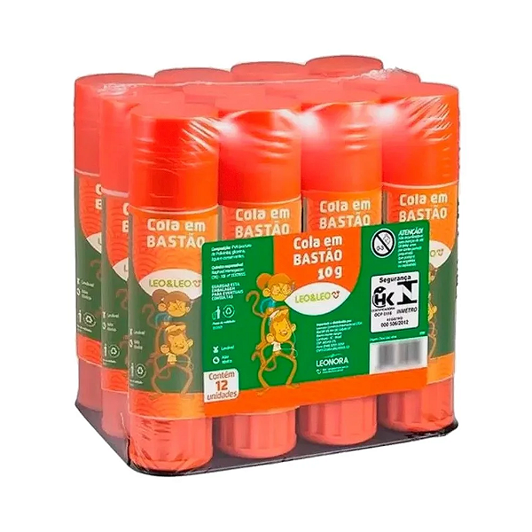 Cola Bastão 10 Gramas Cx/12Und Leoeleo