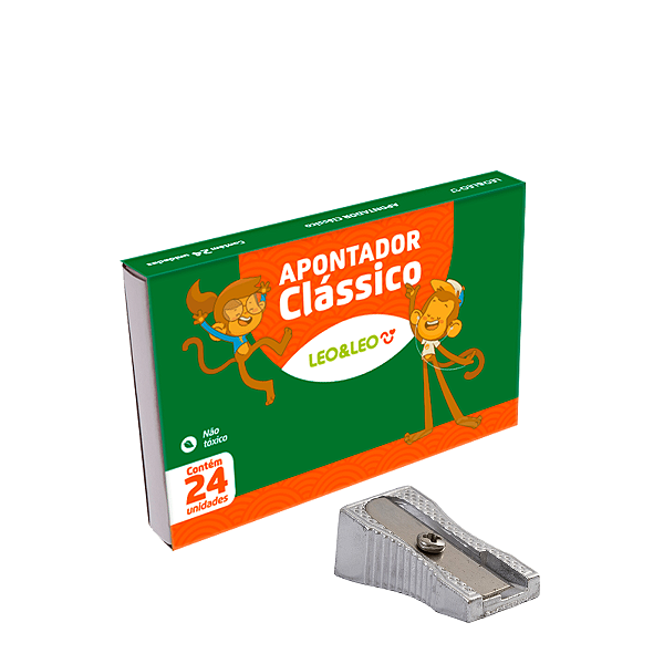 Apontador Classico Metalico Cx/24 Und