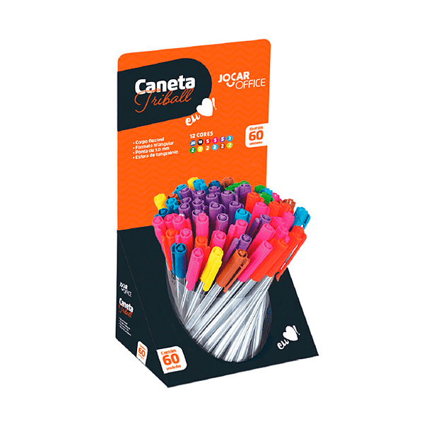 Caneta Esf.Triball Ponta Media 1.0Mm Display/60 Und
