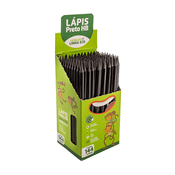 Lápis Grafite Hb Ecológico Sextavado Cx C/144 Und