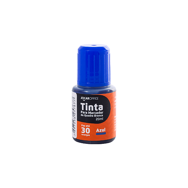 Tinta Marcador Quadro Branco 20Ml Azul Cx/12 Und