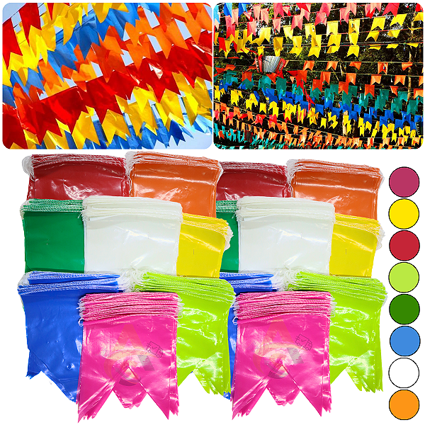 Bandeirola Festa Junina 25x30 Cor Unica Plásticas 3000M