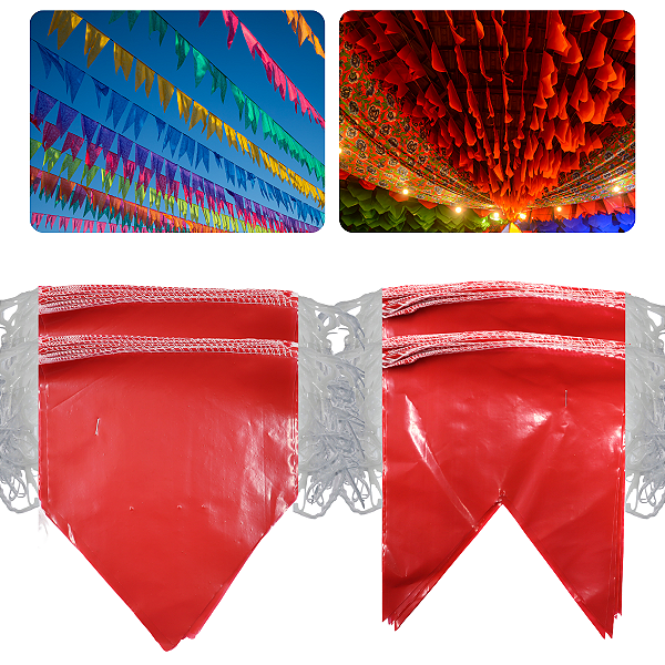 Bandeirola Festa Junina 25x30 Cor Unica Plásticas 500M