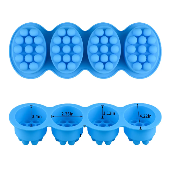 Molde Silicone Sabonete Bolinhas F13 Natural Vela