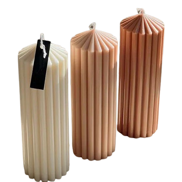 Molde Silicone Vela Riscada Alta Sabonete Decoração Casa M16