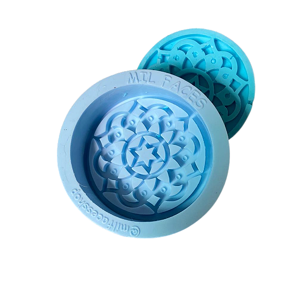 Molde Silicone Sabonete Mandala Resina Vela S99