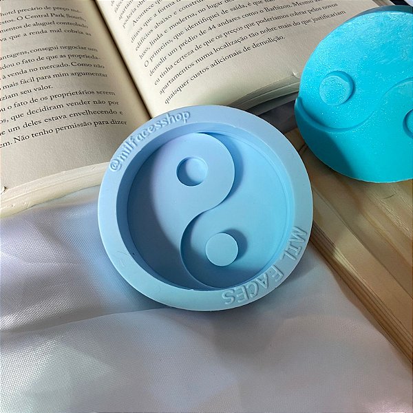 Molde Silicone Yin Yang Sabonete Vela Resina S100