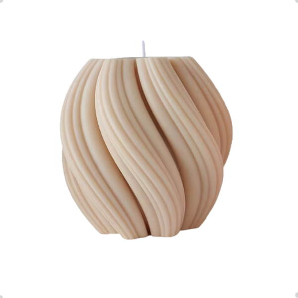 Molde Silicone Vela Espiral 9cm Luxo Sabonete Decoração M31