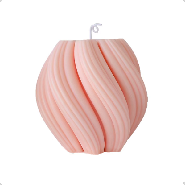 Molde Silicone Vela Espiral 9cm Luxo Sabonete Decoração M30