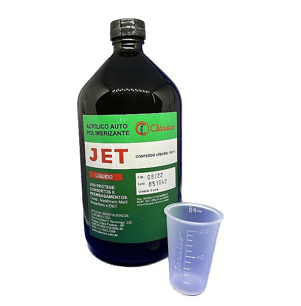Resina Acrílica Auto Liquido 500ml Jet Clássico