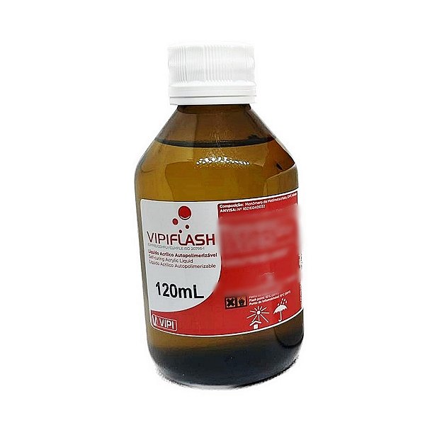 Resina Acrílica Auto Líquido 120ml Vipi Flash