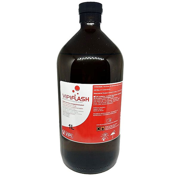 Resina Acrílica Auto Líquido 1000ml Vipi Flash