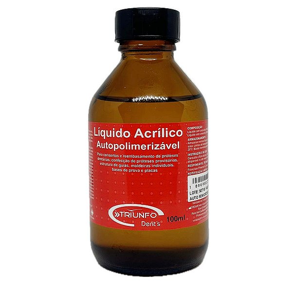 Resina Acrílica Auto Líquido 100ml Triunfo